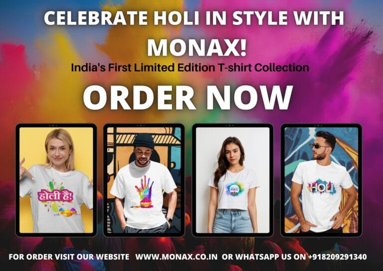 Add a Splash of Style to Holi with Monax’s Limited-Edition T-shirts
